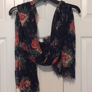 Sheer Floral Scarf